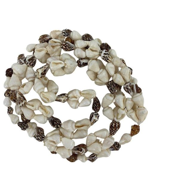 Natural Sea Shell 0211 36" Necklace Surfer Beach Conch Puka Sea Hawaiian Cowrie - Picture 4 of 9